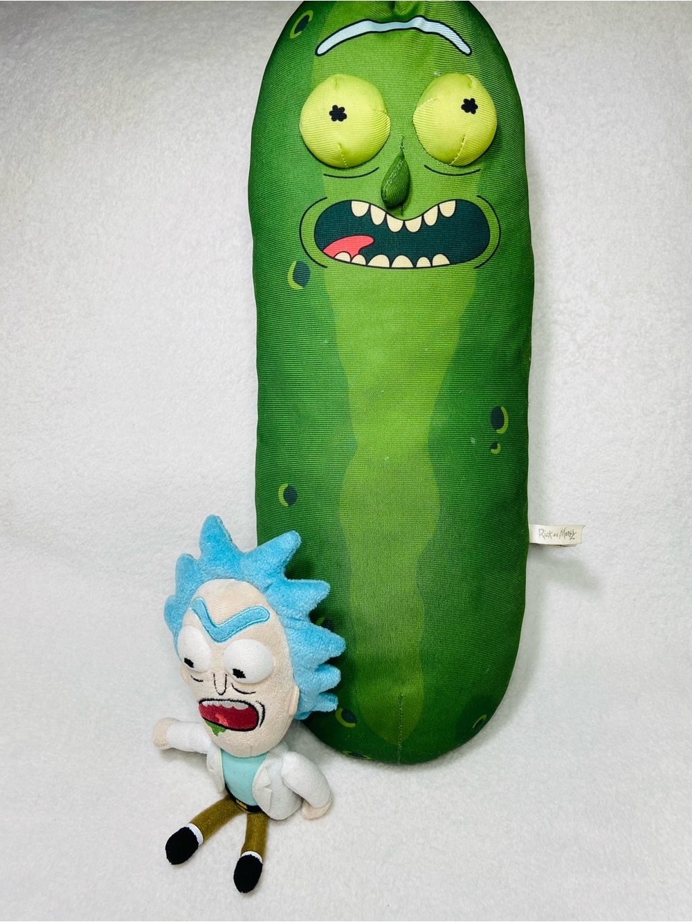 18” Adult Swim Rick and Morty  Plush Lot Pickle Rick Plus + Rick Plush